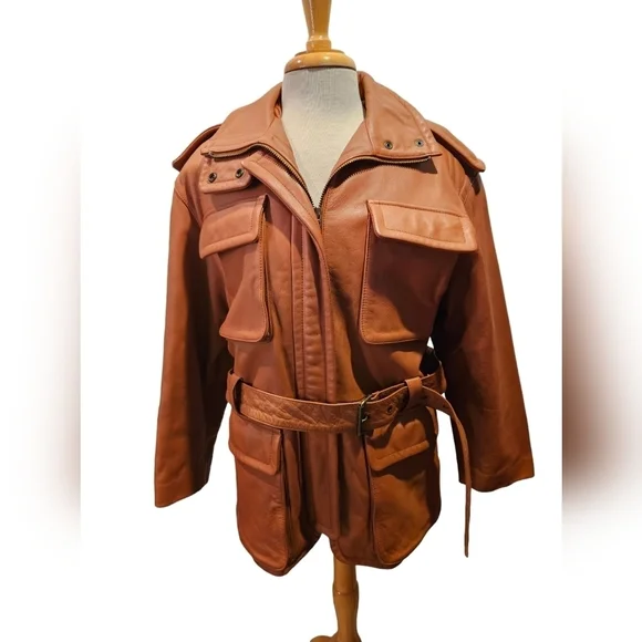 Avanti Congac Heavy Leather Utility Jacket